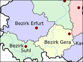 Bezirke DDR Thüringen