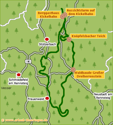 Radtour Frauenwald Thüringer Wald