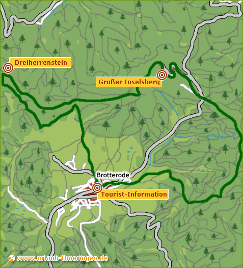 Wanderkarte Wanderabenteuer Brotterode Tour1