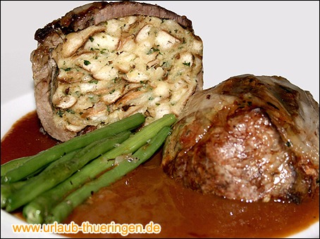 Gefüllte Lammkeule